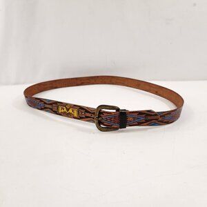 Mens Leather Belt Southwest Navajo Style 42"